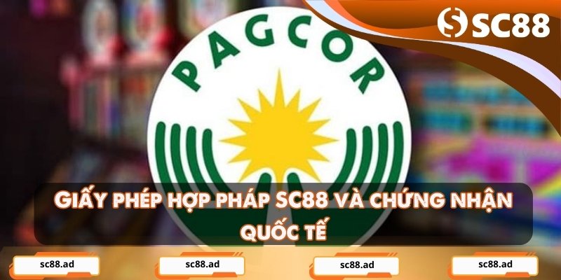Giấy phép hợp pháp SC88 và chứng nhận quốc tế